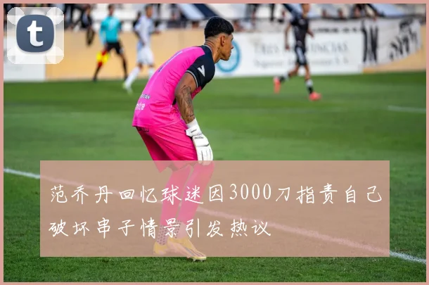 范乔丹回忆球迷因3000刀指责自己破坏串子情景引发热议